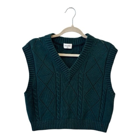 Aritzia Sunday Best Winston Sweater Vest Merino Wool Blend Size Medium - Picture 4 of 9